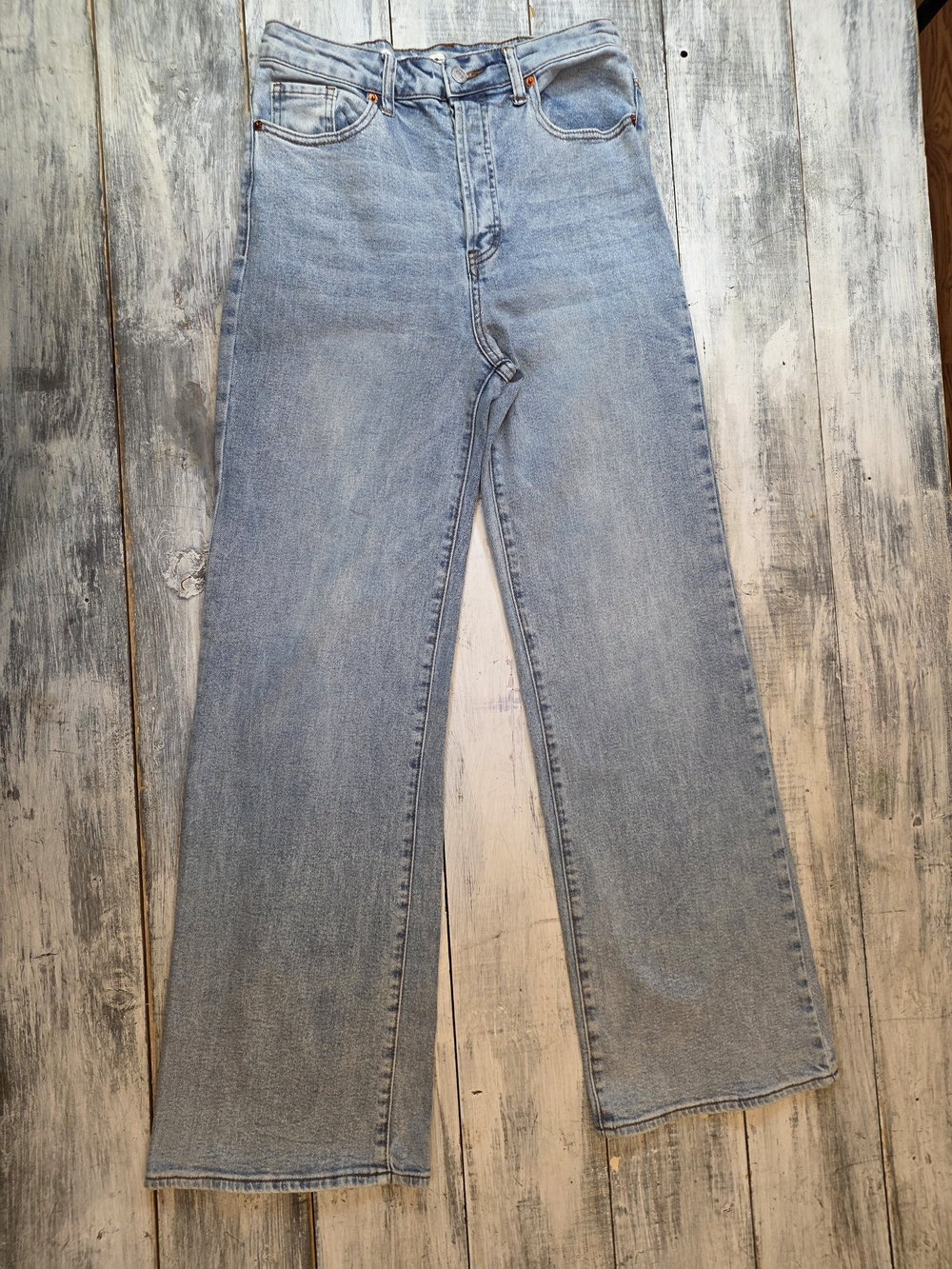 S.O.N.G. Street Jesn Light Blue High-Rise Wide Leg Jeans for Women sz 7/28